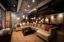 Cinema lounge in games room